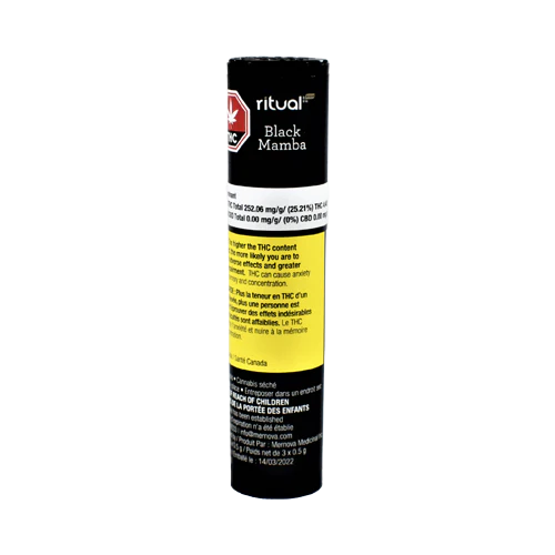 ritual black mamba pre roll ritual black mamba pre roll