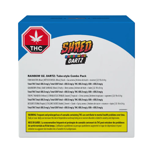 shred rainbow oz dartz pre roll shred rainbow oz dartz pre roll